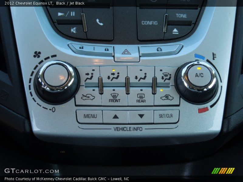 Controls of 2012 Equinox LT