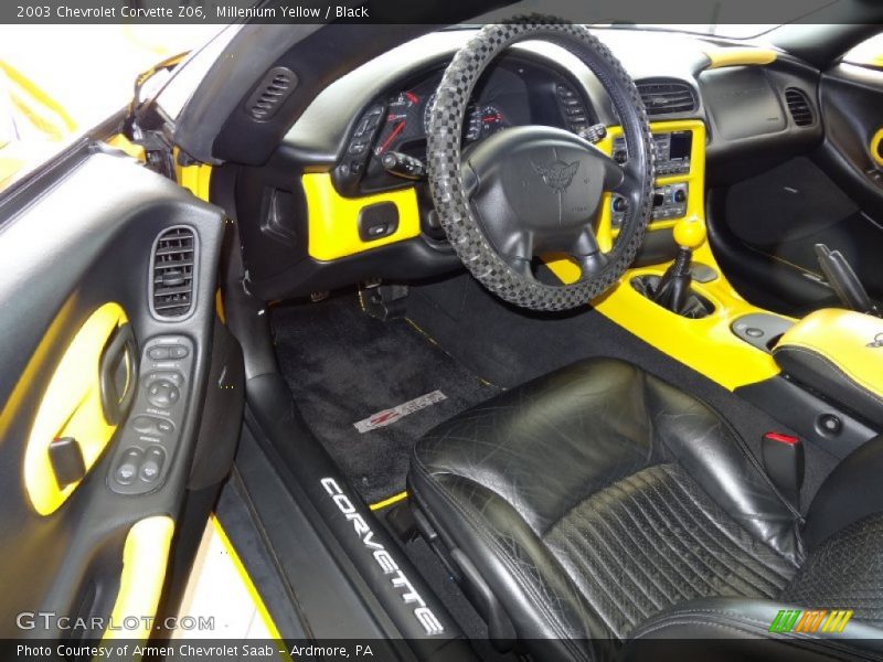 Millenium Yellow / Black 2003 Chevrolet Corvette Z06