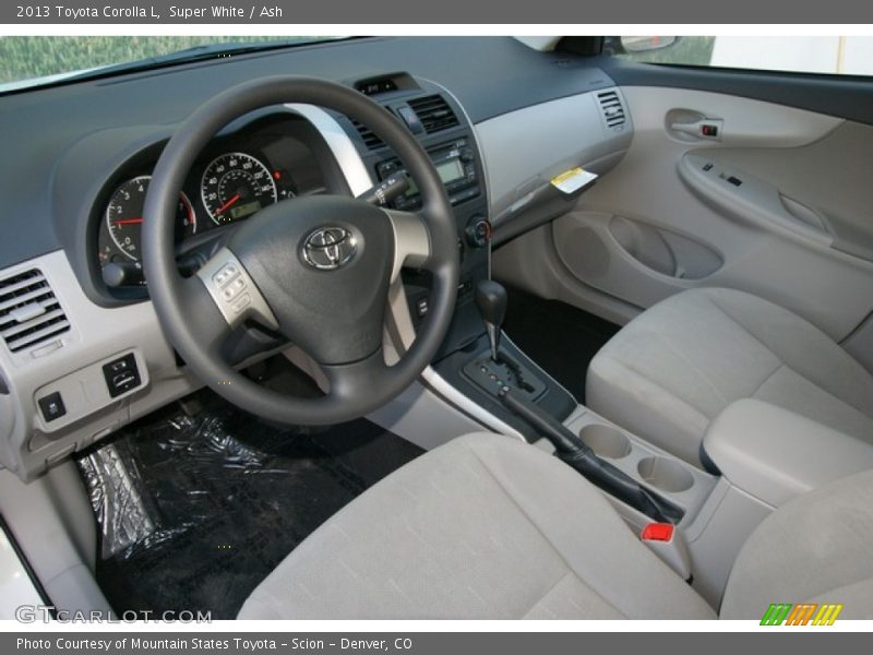 Super White / Ash 2013 Toyota Corolla L