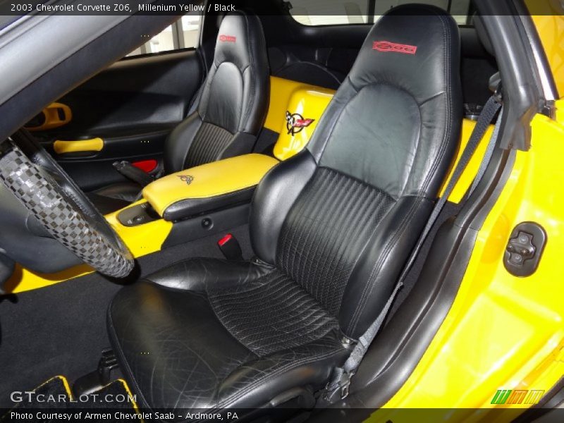 Millenium Yellow / Black 2003 Chevrolet Corvette Z06