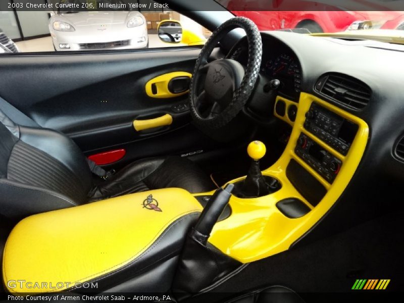 Millenium Yellow / Black 2003 Chevrolet Corvette Z06