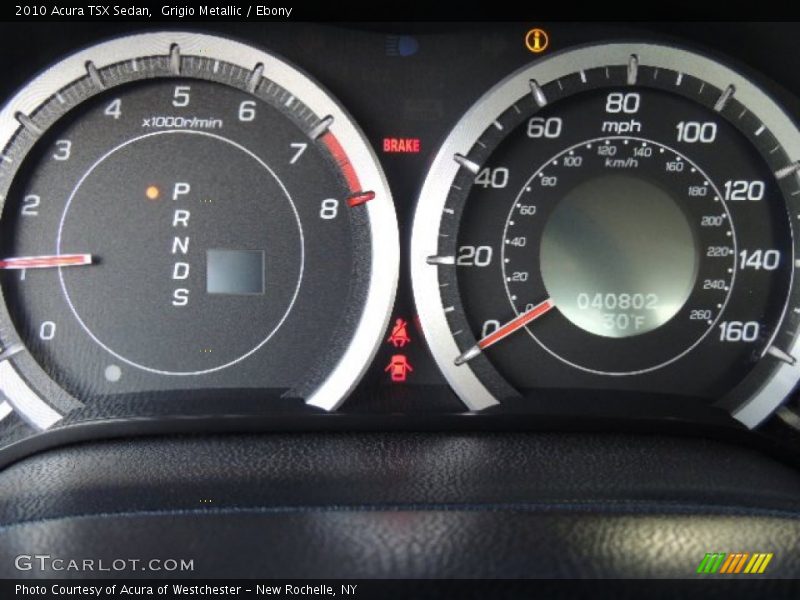Grigio Metallic / Ebony 2010 Acura TSX Sedan