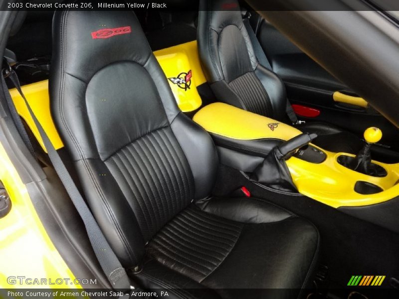 Millenium Yellow / Black 2003 Chevrolet Corvette Z06