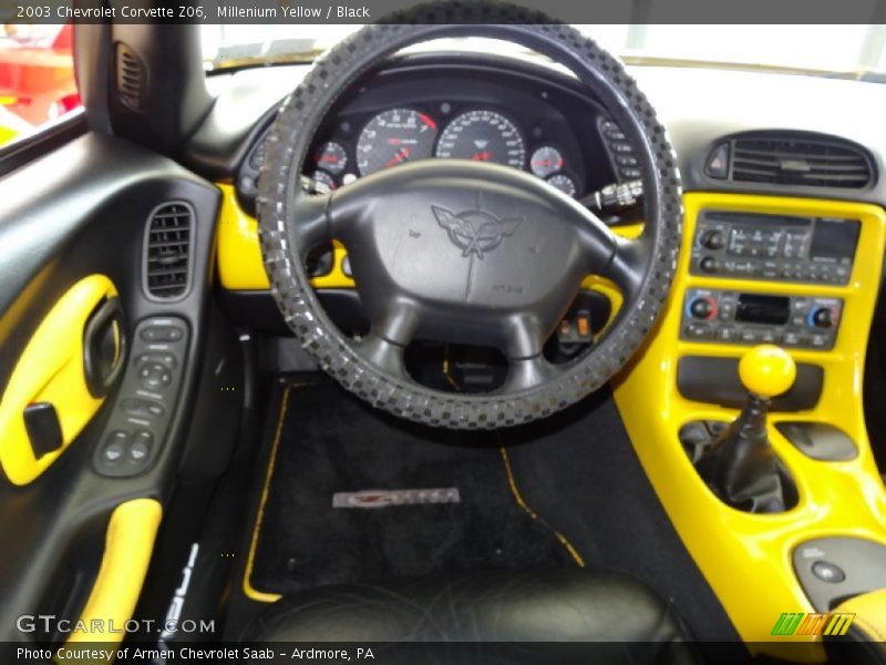 Millenium Yellow / Black 2003 Chevrolet Corvette Z06
