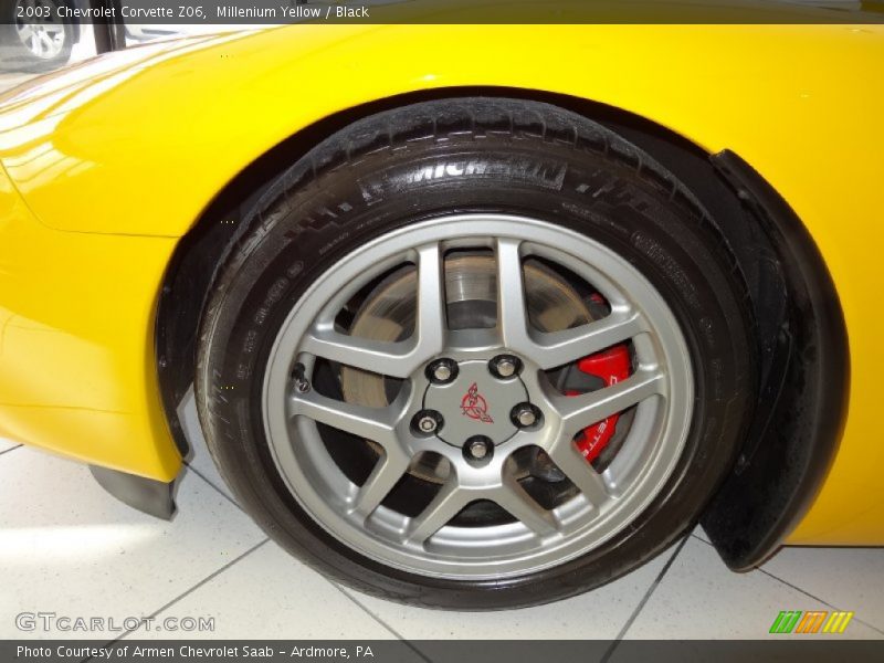 Millenium Yellow / Black 2003 Chevrolet Corvette Z06