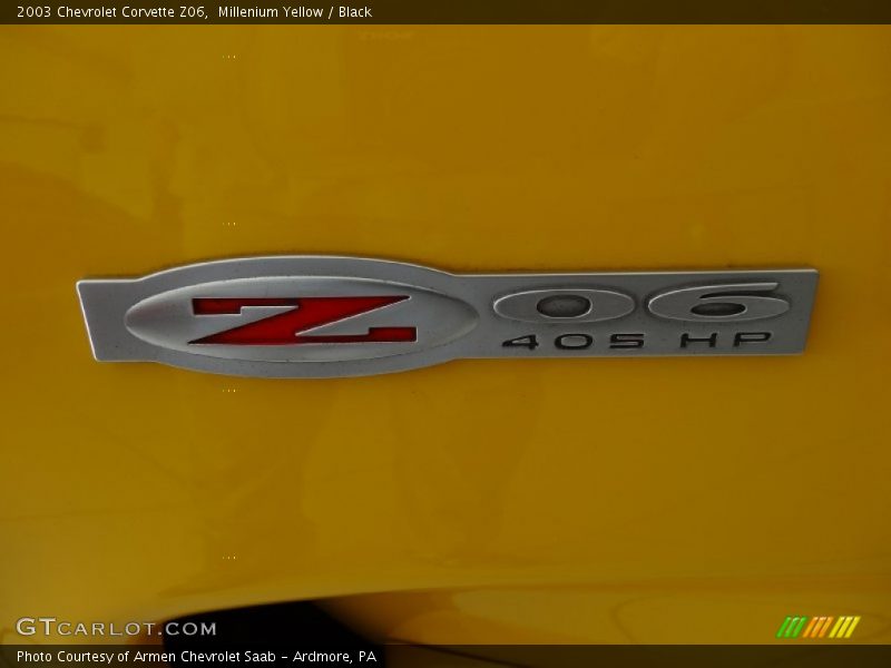 Millenium Yellow / Black 2003 Chevrolet Corvette Z06