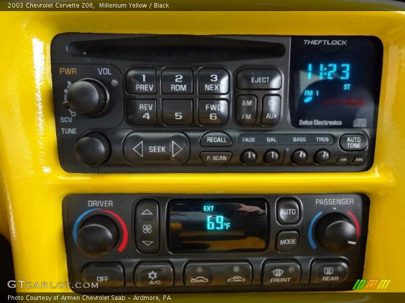 Millenium Yellow / Black 2003 Chevrolet Corvette Z06