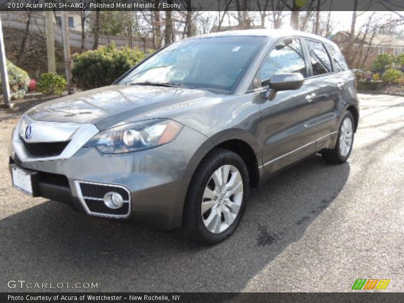 Polished Metal Metallic / Ebony 2010 Acura RDX SH-AWD