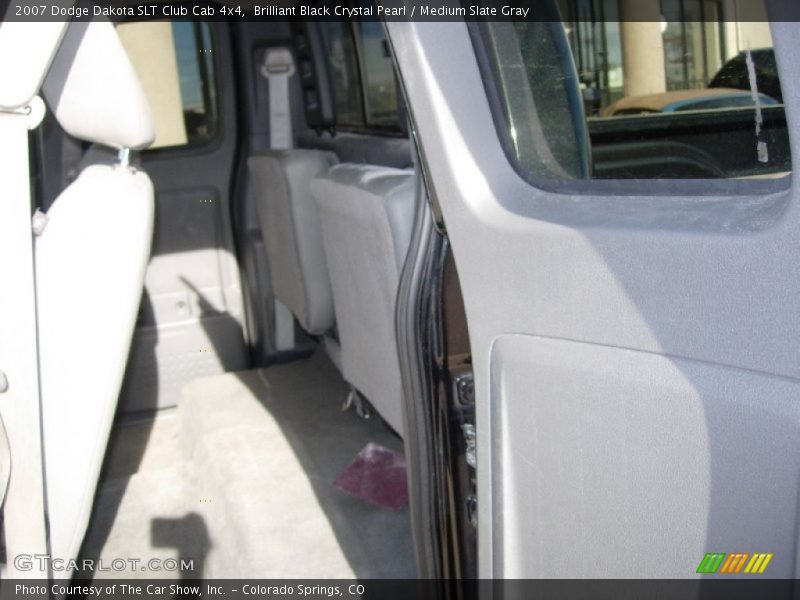 Brilliant Black Crystal Pearl / Medium Slate Gray 2007 Dodge Dakota SLT Club Cab 4x4