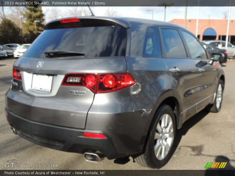Polished Metal Metallic / Ebony 2010 Acura RDX SH-AWD