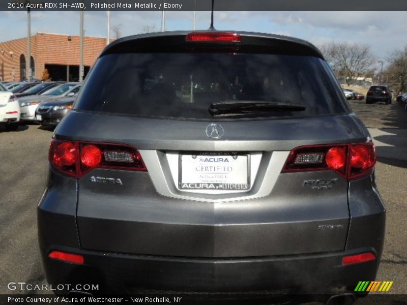 Polished Metal Metallic / Ebony 2010 Acura RDX SH-AWD