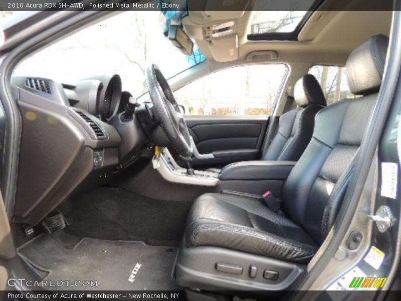 Polished Metal Metallic / Ebony 2010 Acura RDX SH-AWD