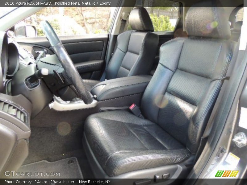Polished Metal Metallic / Ebony 2010 Acura RDX SH-AWD