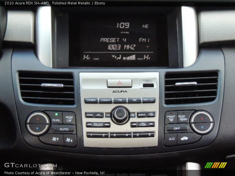Polished Metal Metallic / Ebony 2010 Acura RDX SH-AWD
