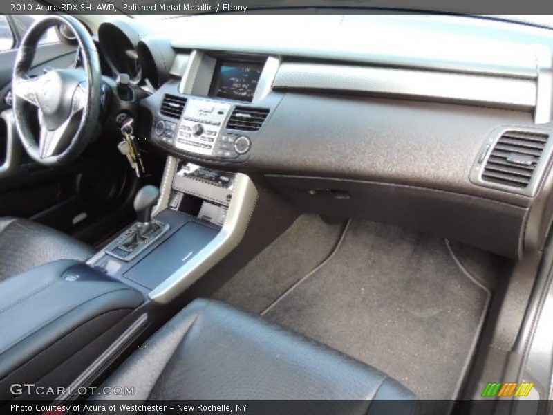 Polished Metal Metallic / Ebony 2010 Acura RDX SH-AWD