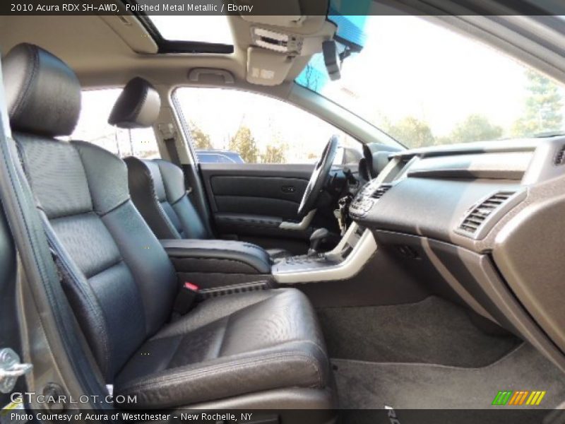 Polished Metal Metallic / Ebony 2010 Acura RDX SH-AWD