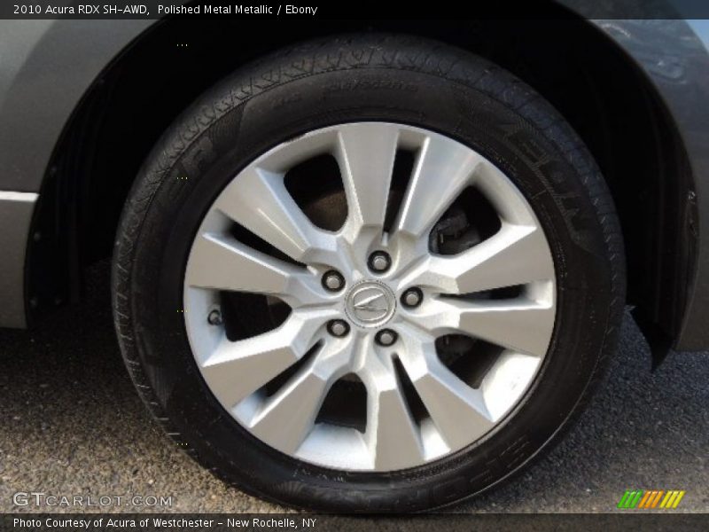 Polished Metal Metallic / Ebony 2010 Acura RDX SH-AWD