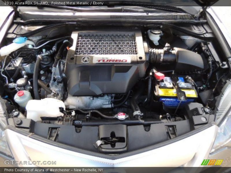 Polished Metal Metallic / Ebony 2010 Acura RDX SH-AWD