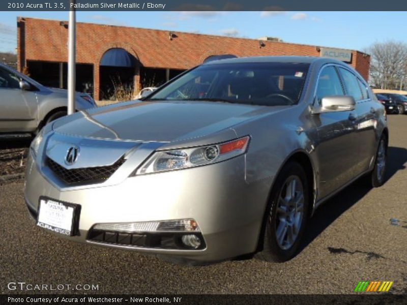 Palladium Silver Metallic / Ebony 2010 Acura TL 3.5