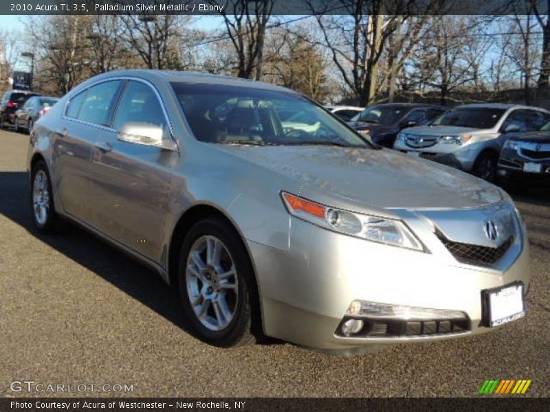 Palladium Silver Metallic / Ebony 2010 Acura TL 3.5