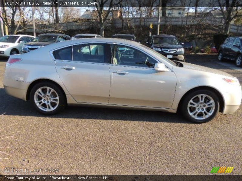 Palladium Silver Metallic / Ebony 2010 Acura TL 3.5