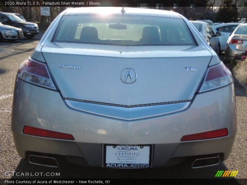 Palladium Silver Metallic / Ebony 2010 Acura TL 3.5