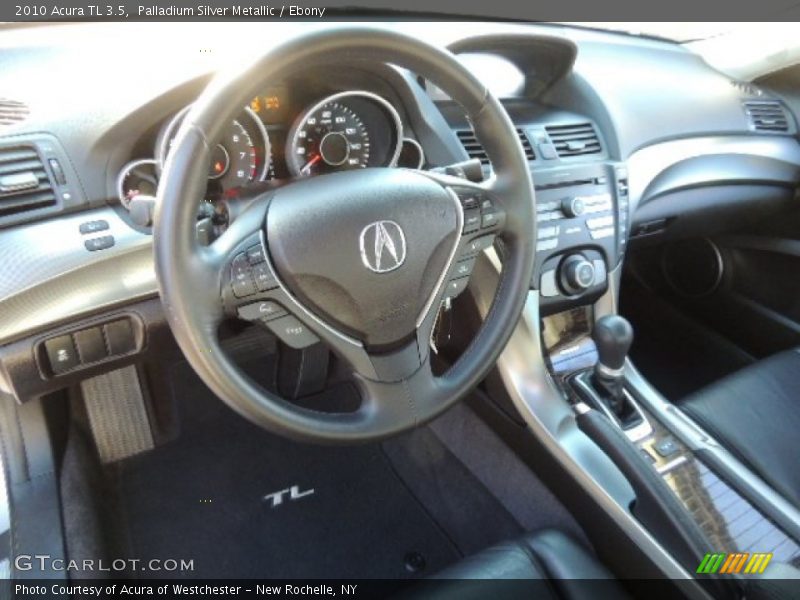 Palladium Silver Metallic / Ebony 2010 Acura TL 3.5
