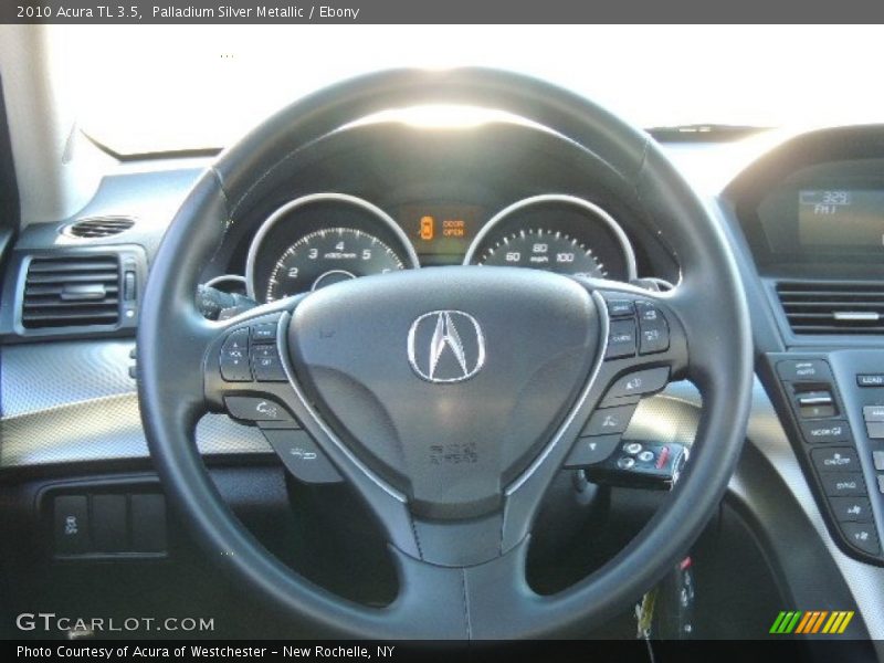 Palladium Silver Metallic / Ebony 2010 Acura TL 3.5