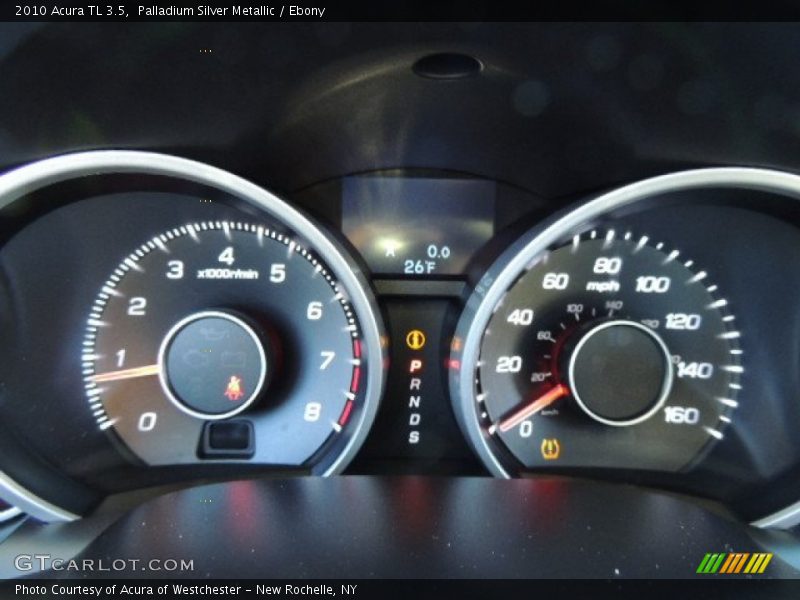 Palladium Silver Metallic / Ebony 2010 Acura TL 3.5