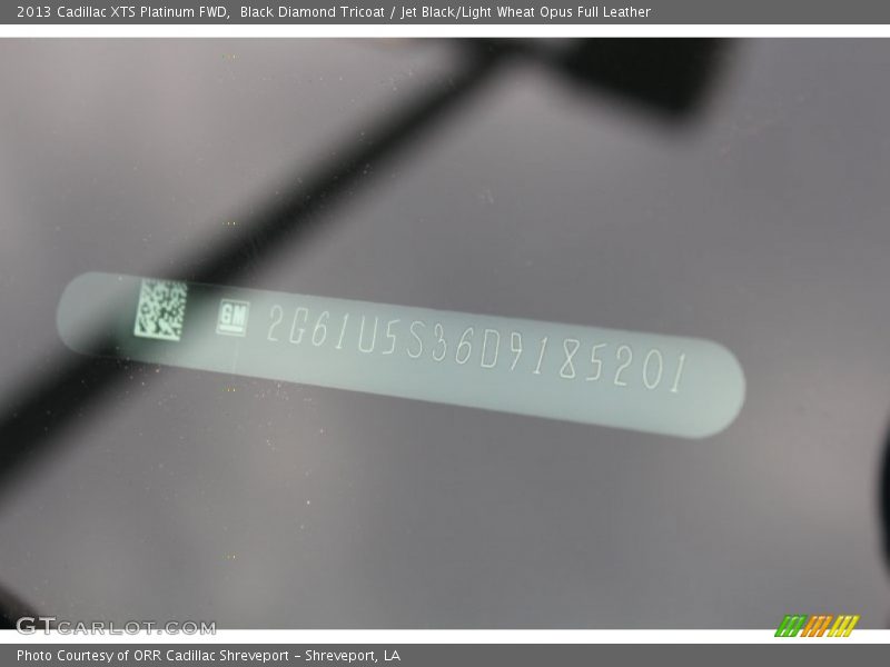 Black Diamond Tricoat / Jet Black/Light Wheat Opus Full Leather 2013 Cadillac XTS Platinum FWD