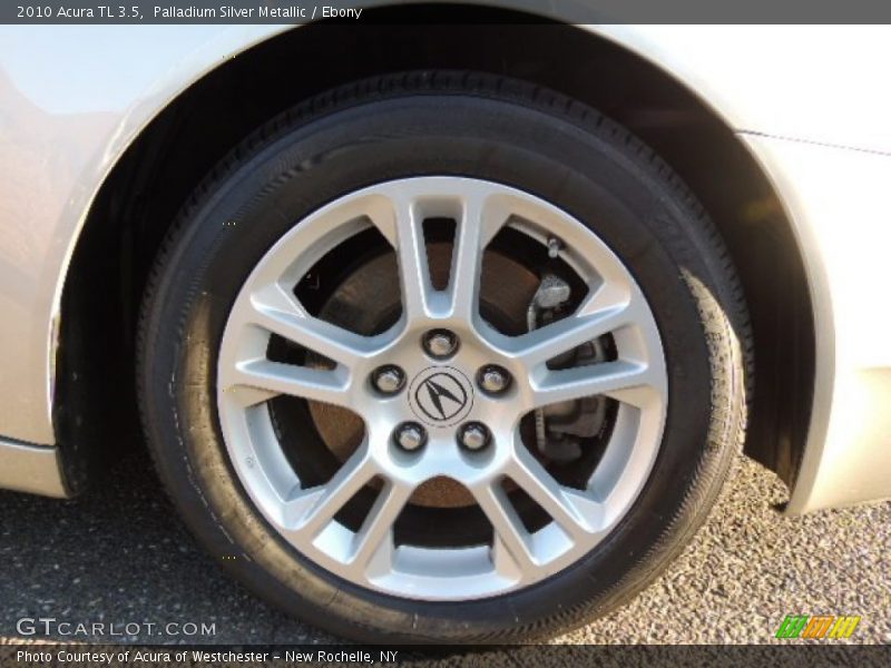 Palladium Silver Metallic / Ebony 2010 Acura TL 3.5