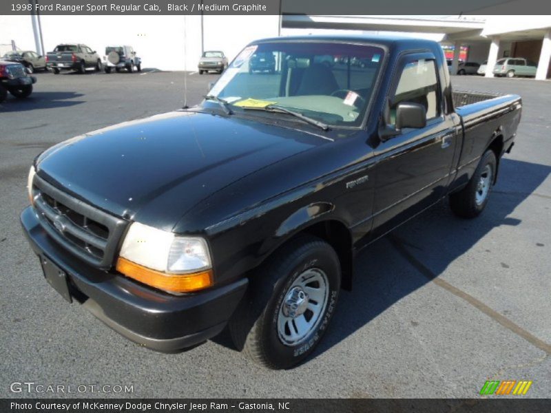 Black / Medium Graphite 1998 Ford Ranger Sport Regular Cab