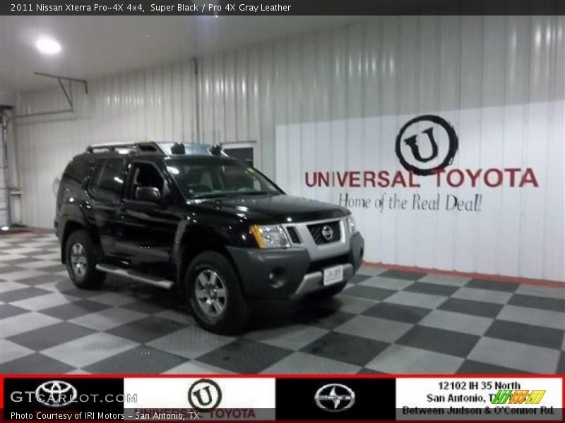 Super Black / Pro 4X Gray Leather 2011 Nissan Xterra Pro-4X 4x4