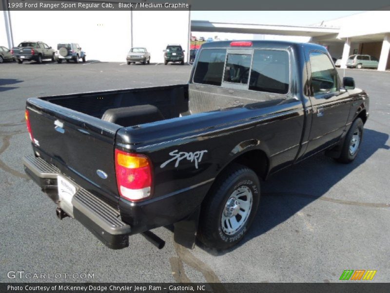 Black / Medium Graphite 1998 Ford Ranger Sport Regular Cab