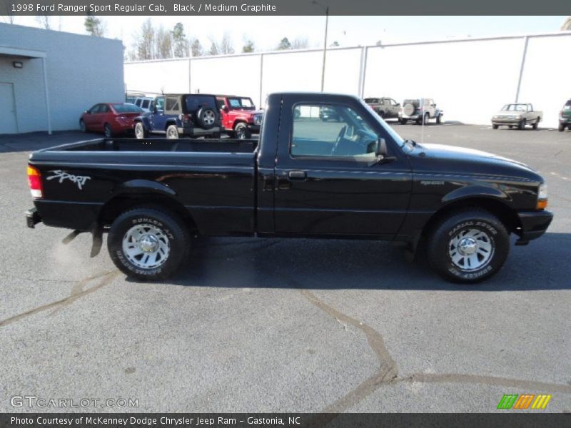 Black / Medium Graphite 1998 Ford Ranger Sport Regular Cab