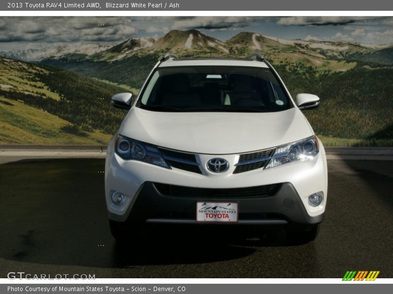 Blizzard White Pearl / Ash 2013 Toyota RAV4 Limited AWD