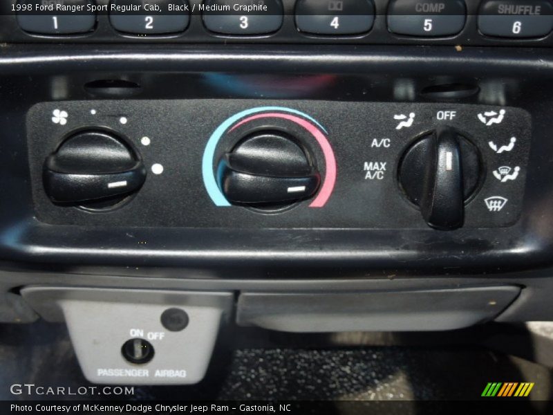 Controls of 1998 Ranger Sport Regular Cab