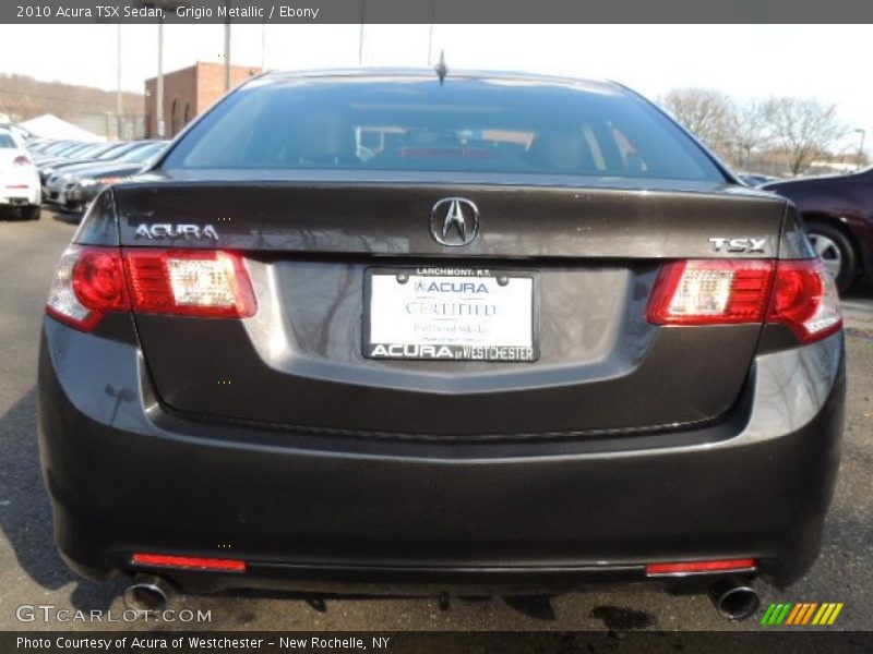 Grigio Metallic / Ebony 2010 Acura TSX Sedan