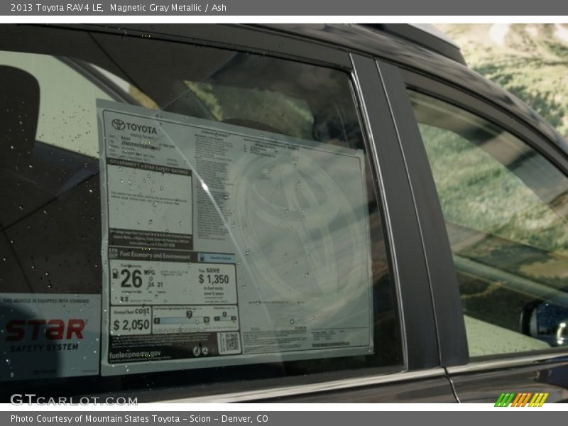 Magnetic Gray Metallic / Ash 2013 Toyota RAV4 LE