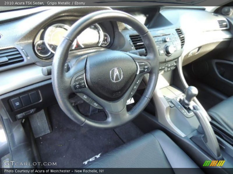Grigio Metallic / Ebony 2010 Acura TSX Sedan