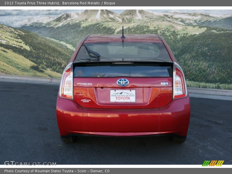 Barcelona Red Metallic / Bisque 2013 Toyota Prius Three Hybrid
