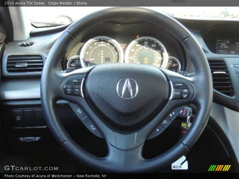 Grigio Metallic / Ebony 2010 Acura TSX Sedan