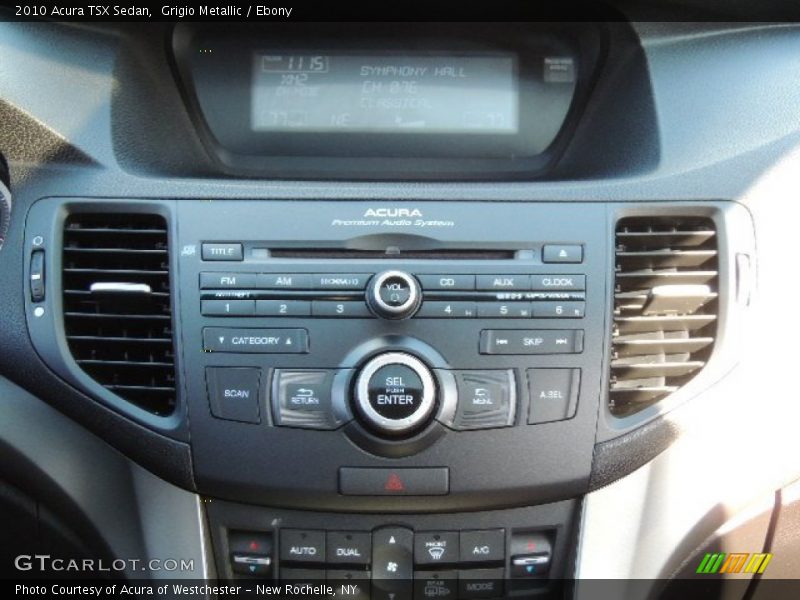 Grigio Metallic / Ebony 2010 Acura TSX Sedan