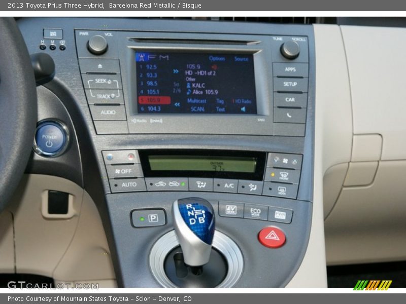 Barcelona Red Metallic / Bisque 2013 Toyota Prius Three Hybrid