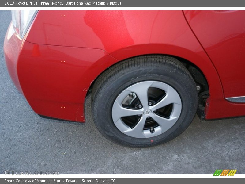 Barcelona Red Metallic / Bisque 2013 Toyota Prius Three Hybrid