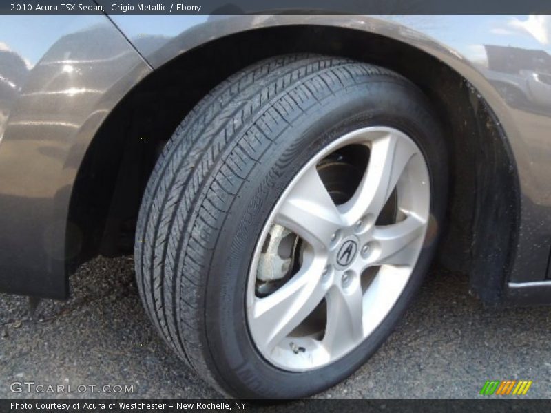 Grigio Metallic / Ebony 2010 Acura TSX Sedan