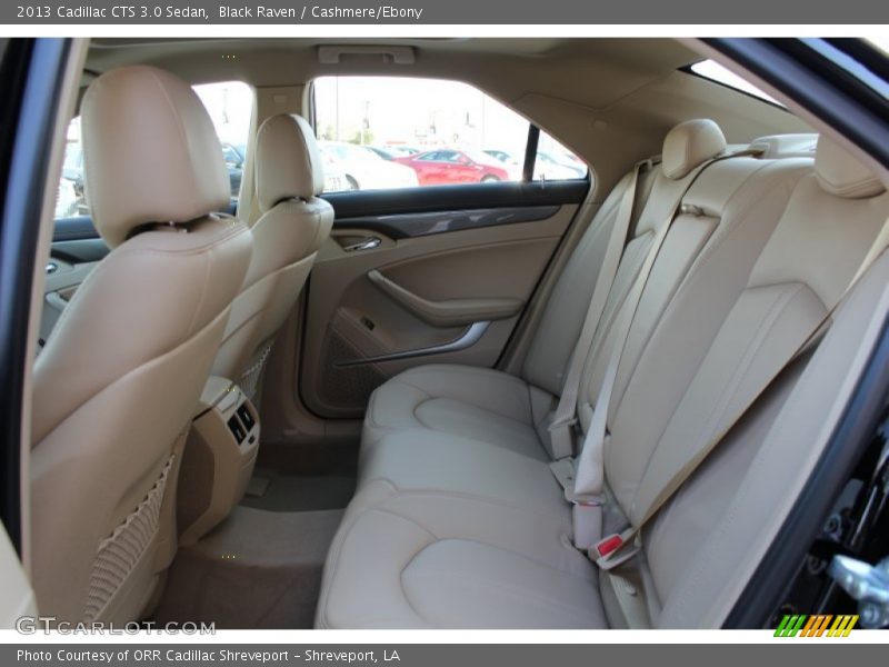 Rear Seat of 2013 CTS 3.0 Sedan