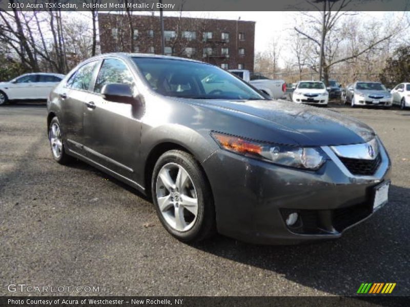 Polished Metal Metallic / Ebony 2010 Acura TSX Sedan