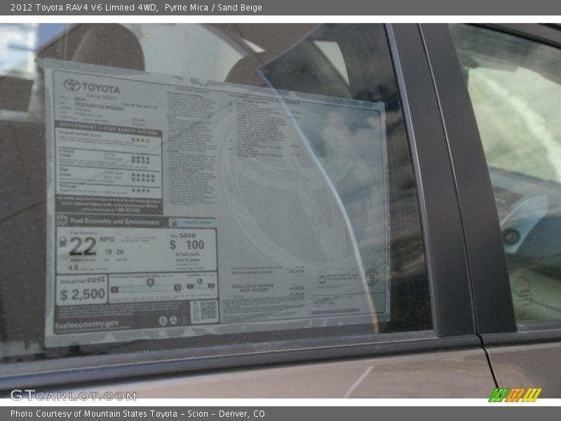 Pyrite Mica / Sand Beige 2012 Toyota RAV4 V6 Limited 4WD