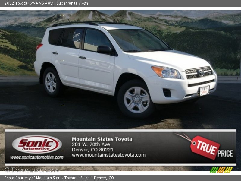 Super White / Ash 2012 Toyota RAV4 V6 4WD